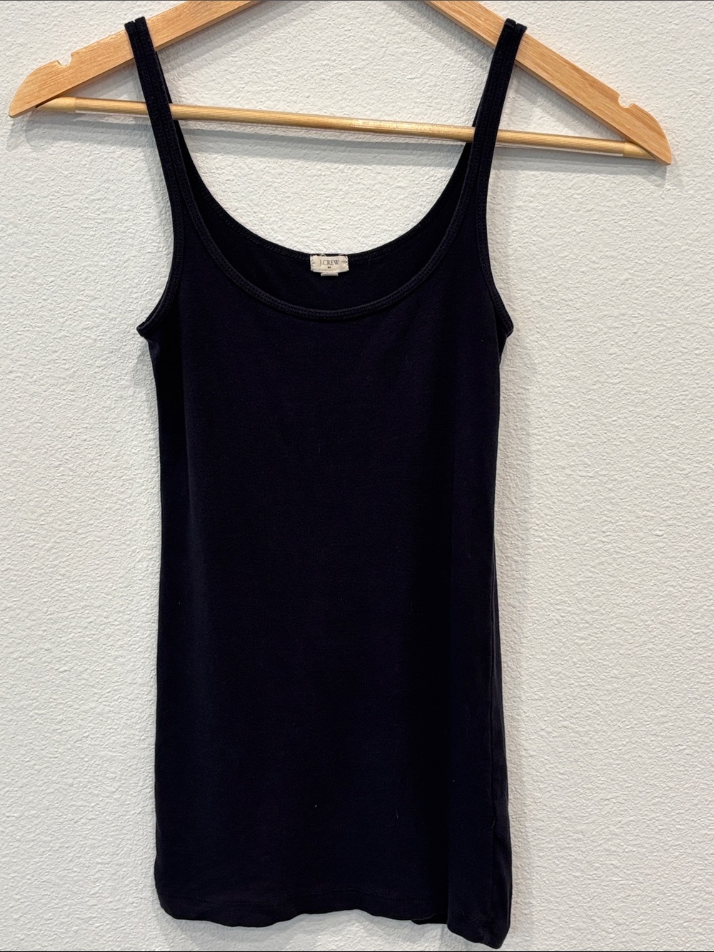 J. Crew Women’s 100% Cotton Navy Ribbed Scoop Tank Size XXS